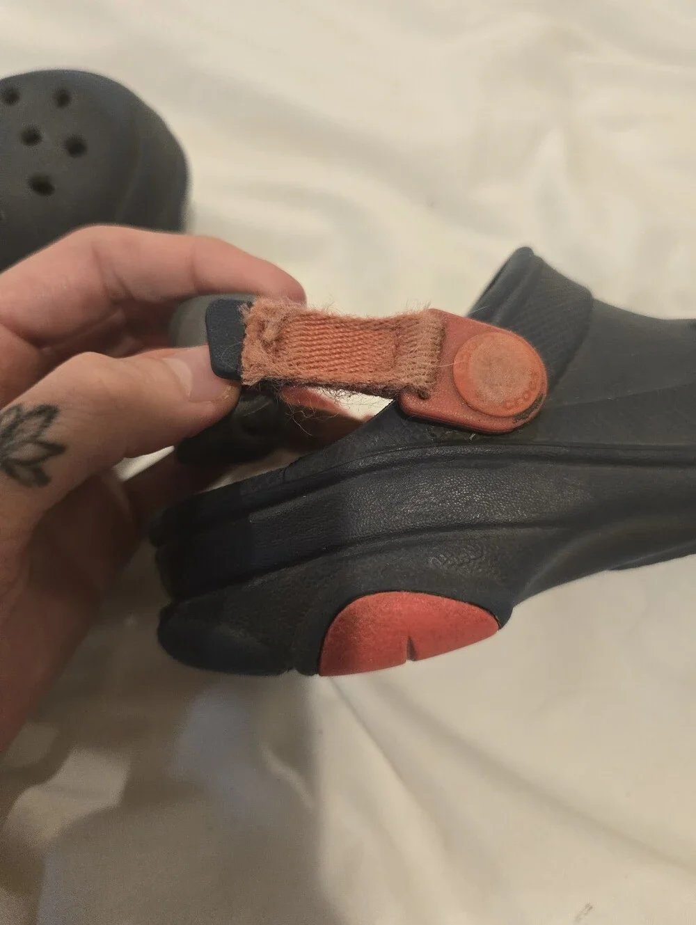 Crocs Children's All-Terrain Clogs Navy and Red Size 10